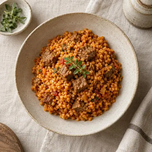 Etli bulgur pilavı