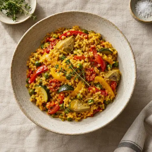 Sebzeli paella