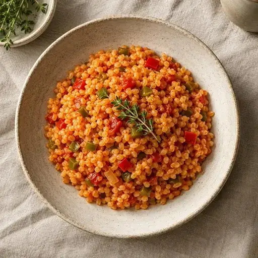 Domatesli bulgur pilavı