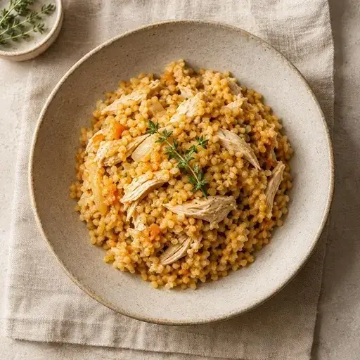 Tavuklu bulgur pilavı