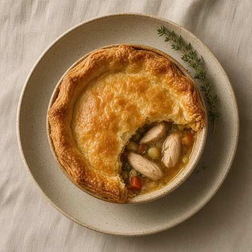 Tavuklu pot pie