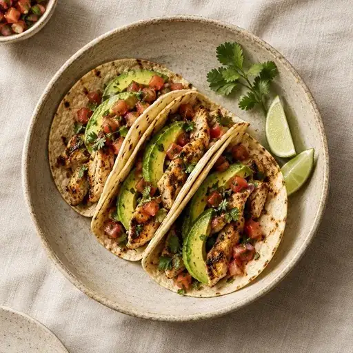Tavuklu taco