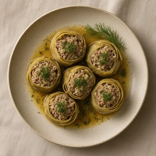 Kıymalı enginar dolması