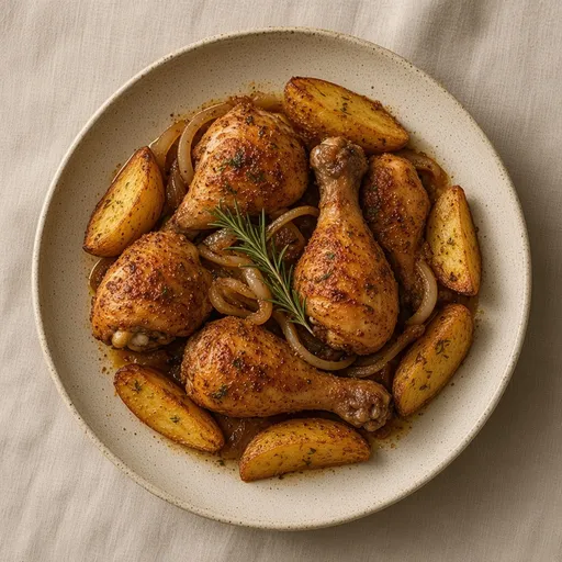 Fırında baharatlı tavuk baget