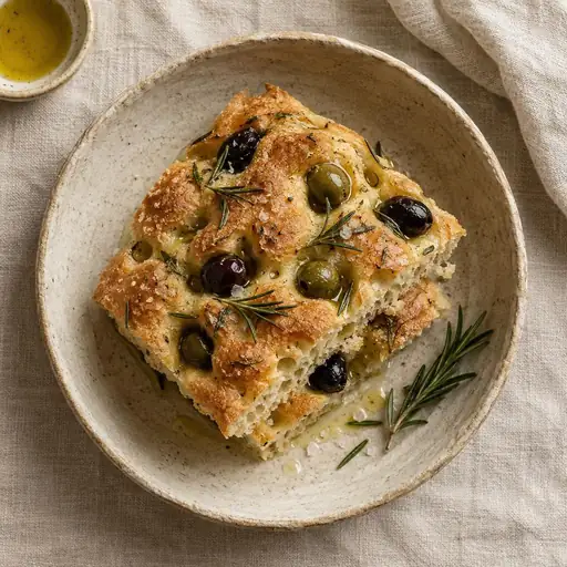 Biberiyeli focaccia