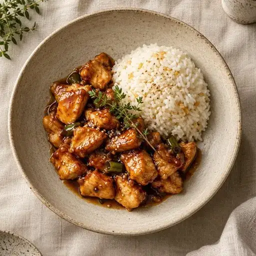 Ballı soya soslu tavuk