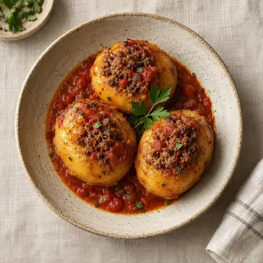 Kıymalı patates dolması