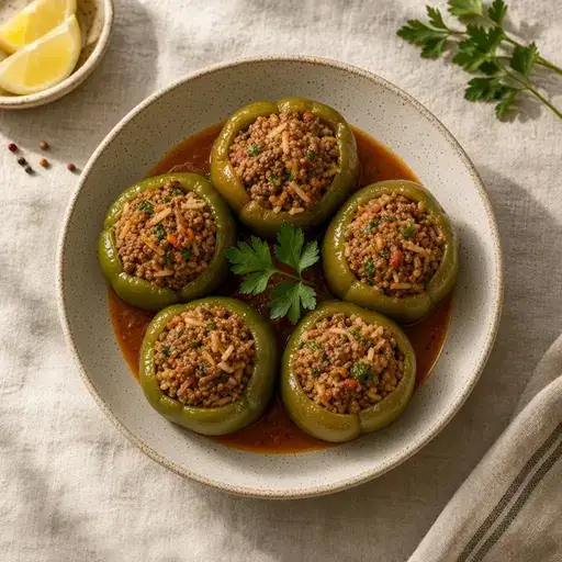 Etli biber dolması