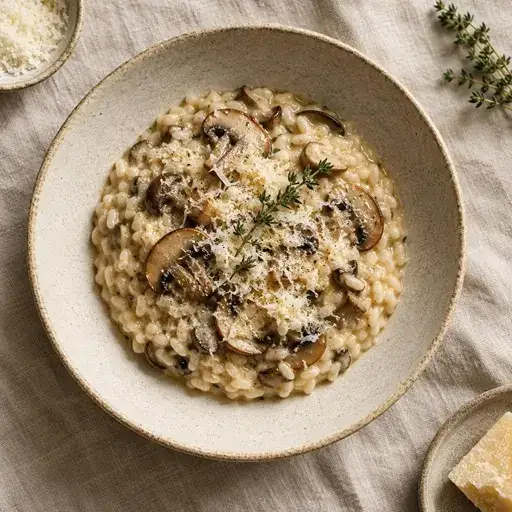 Mantarlı risotto