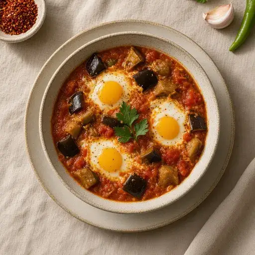 Patlıcanlı yumurta
