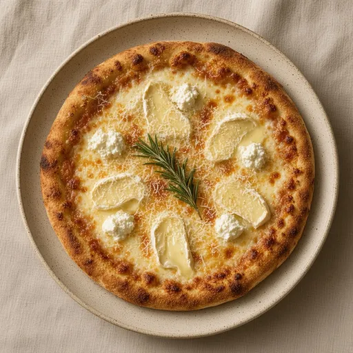 Dört peynirli pizza