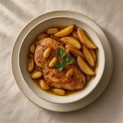 Pollo al ajillo
