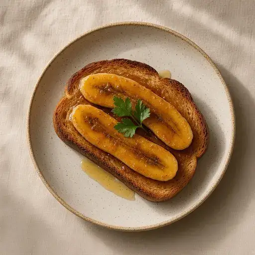 Karamelize muzlu tost