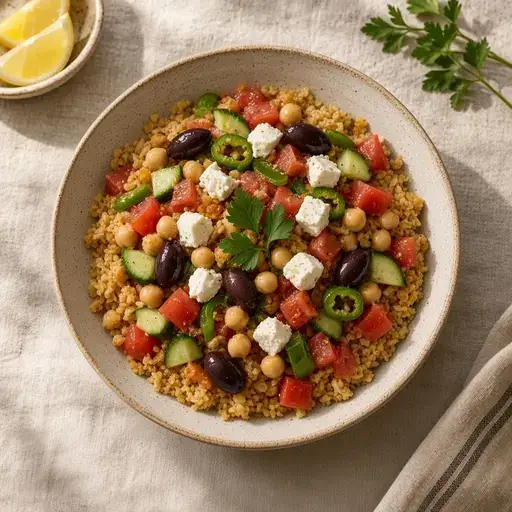 Akdeniz bulgur kâsesi