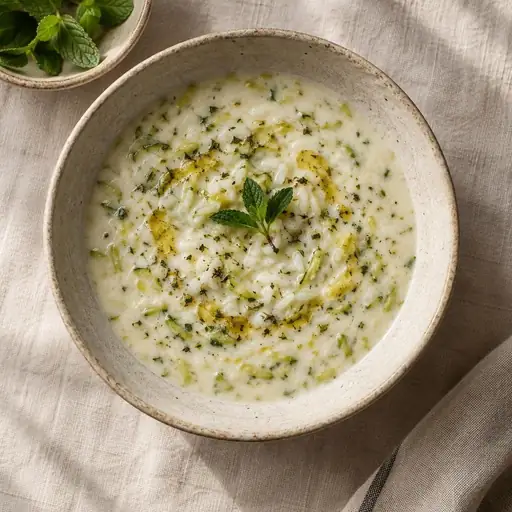Kabaklı yoğurt çorbası