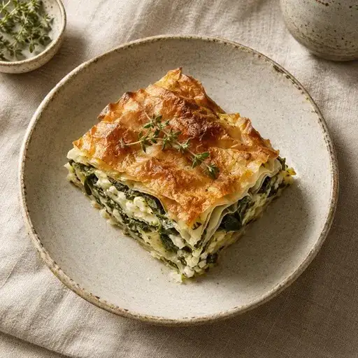 Ispanaklı tepsi böreği