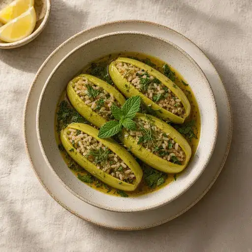 Zeytinyağlı kabak dolması