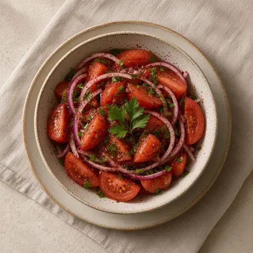 Sumaklı domates salatası