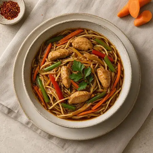Tavuklu lo mein