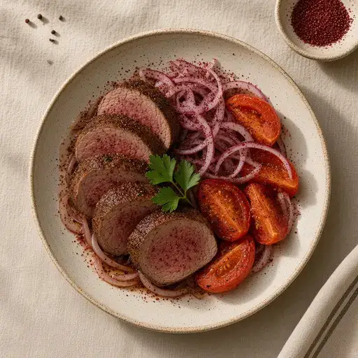 Sumaklı soğanlı bonfile