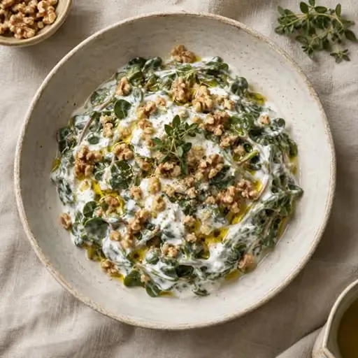 Yoğurtlu semizotu salatası