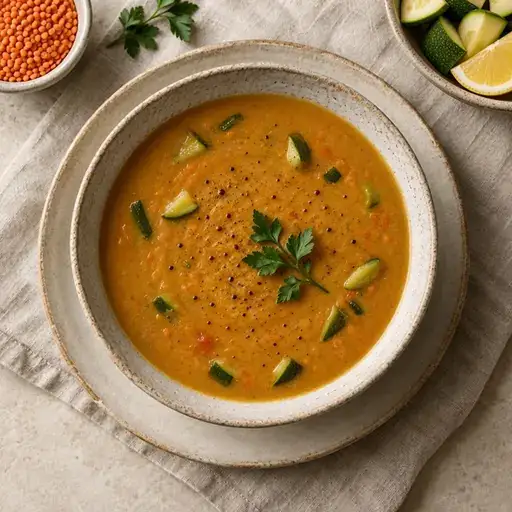 Kabaklı mercimek çorbası